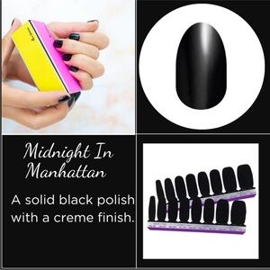 Color Street Midnight in Manhattan Nail Polish Strips. New in package.